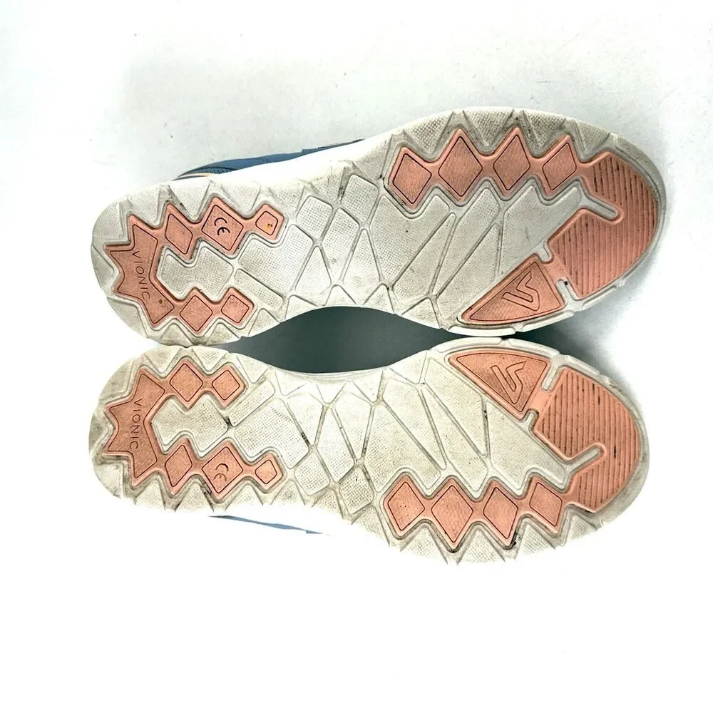 Vionic Mesh Lace-Up Athletic Sneakers Miles II Blue Shadow Women's Size 9